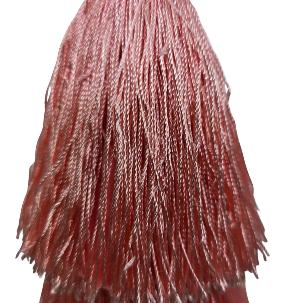 Ashland Tassel Tiered Tree Tabletop Decor w/ Matted Gold Star Tree Topper NEW